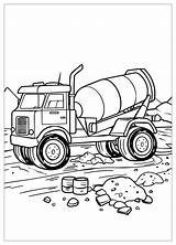 Cement Mixer Coloring Pages  Fun Construction Vehicle Activity For sketch template