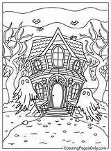 20  Haunted House Coloring Pages Free Printable PDF & Online sketch template