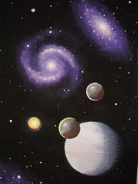 √ Acrylic Space Planets Painting - Popular Century