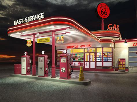 Vintage Gas Station Wallpapers - Top Free Vintage Gas Station Backgrounds - WallpaperAccess