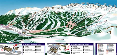 Loveland Ski Area Trail Map and Info