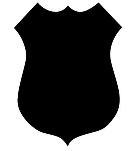 Police Badge Silhouette at GetDrawings | Free download