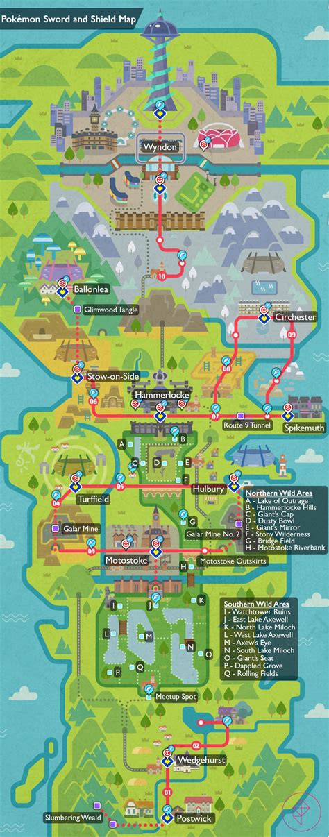 Pokémon Sword and Shield complete map and locations - Polygon