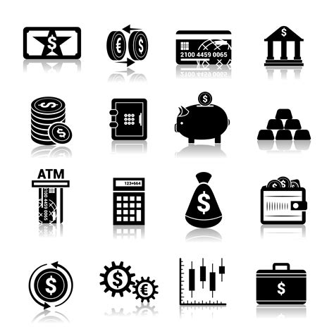 Icons Of Financial Symbols 2 Stock Vector Illustratio - vrogue.co