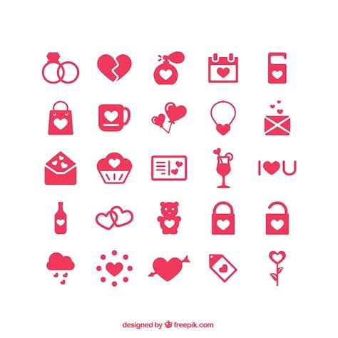 Free Vector | Valentine's day icons