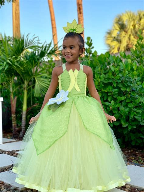 Tiana Dress, Tiana costume, Princess Tiana dress, Princess and the frog ...