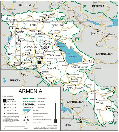 Map of Armenia