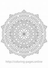Complex Mandala Coloring Pages sketch template
