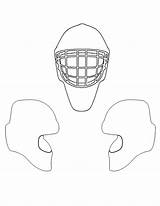 Hockey Mask Coloring Pages sketch template