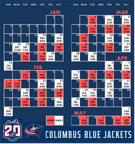 Columbus Blue Jackets 2020-21 Schedule. LET'S GO JACKETS! : r/BlueJackets