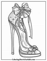Heels Coloring Pages Free Downloads  Sheets For Kids sketch template