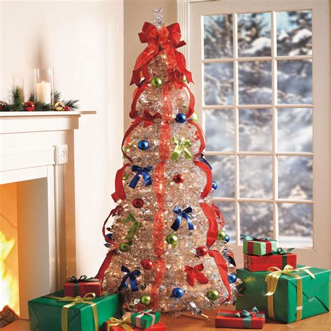 Pop Up Pre-Lit Tinsel Tree | Christmas | Brylanehome | Amazing christmas trees, Christmas tinsel ...