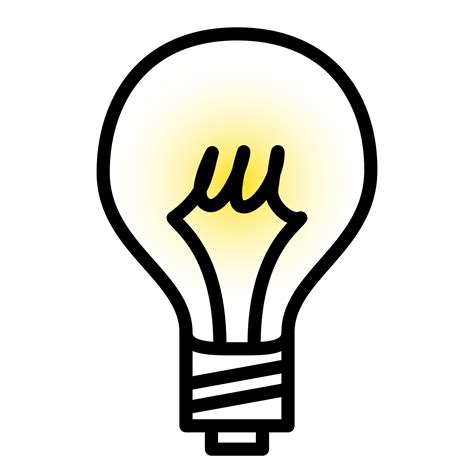 Transparent Light Bulb Outline Illustration 18837243 PNG