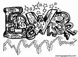 King Graffiti Style Coloring Pages  Free Printable sketch template