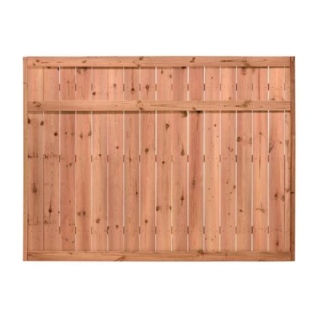 6-ft H x 8-ft W Pressure Treated Pine Flat-Top Fence Panel in the Wood Fence Panels department ...