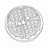 Waffles coloring page – Coloring Corner sketch template