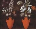 Two red vases with lilies - Jacopo Ligozzi - WikiGallery.org, the largest gallery in the world