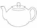 Teapot Coloring Page sketch template