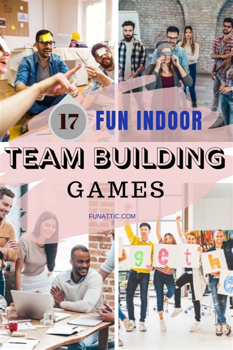 17 Great Indoor Team Building Games - Fun-Attic | Work team building ...