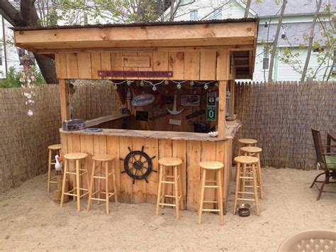 We Built Our Own Beach Bar – Shawn’s Sand Bar and Grill | Diy outdoor bar, Patio bar, Outdoor ...