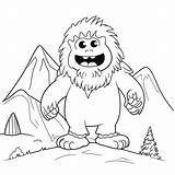 Yeti Coloring Page Coloring Pages sketch template