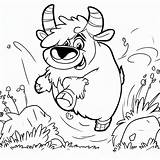 Yak Coloring Page A Delightful For Kids sketch template