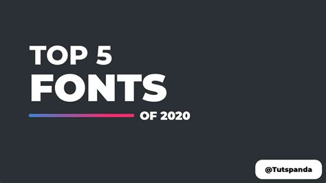 Top Best 5 Fonts Of 2020 Used By Professional Graphic Designers ...
