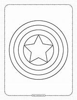 Captain Americas Shield Coloring Page sketch template
