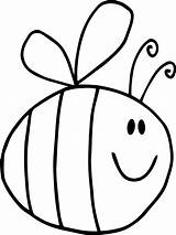 Bee Coloring Page Printable sketch template