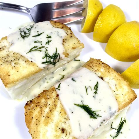 Halibut with Lemon Cream Sauce is rich, moist and creamy. The sauce with a touch of fresh dill ...