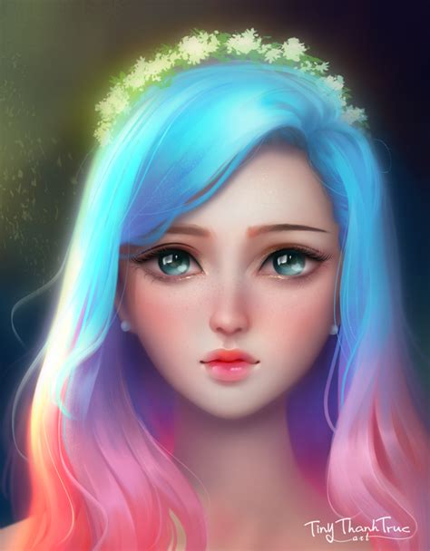 Menelwenaart | Digital art girl, Anime art beautiful, Anime art girl