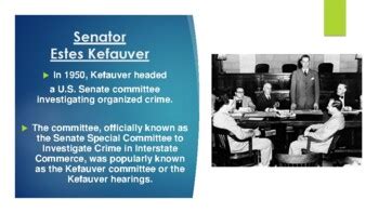 Senator Estes Kefauver Biography PowerPoint by Mr Matthews Teacher Store