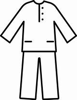 Pajamas Coloring Page sketch template