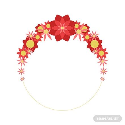 Free Round Floral Border Vector - Download in Illustrator, EPS, SVG ...