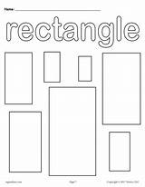 Rectangle Coloring Page sketch template