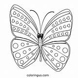 Butterfly Coloring Pages Free Printable PDF sketch template