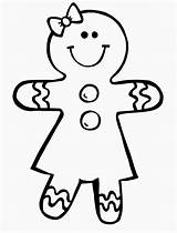 Gingerbread Man Coloring Page sketch template