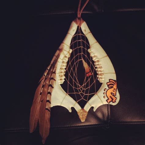 kokopelli deer jaw bone dreamcatcher for sale by inkednativedesigns on ...