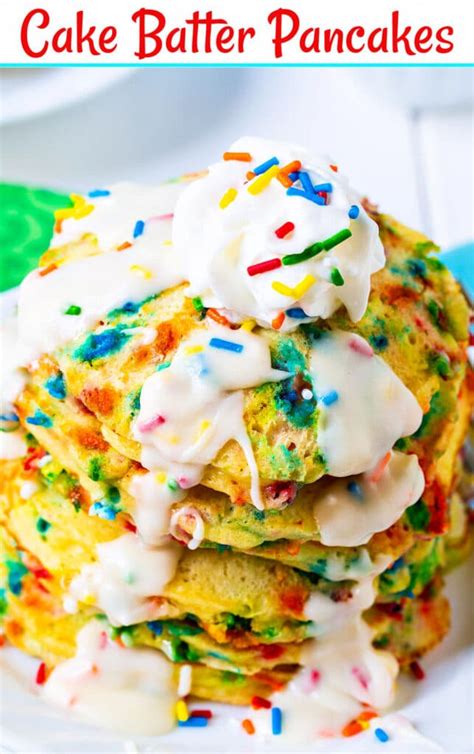 Cake Batter Pancakes Recipe - Spicy Southern Kitchen