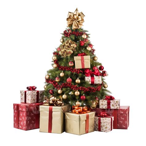Christmas Tree And Christmas Presents, Christmas, Present, Decoration PNG Transparent Image and ...