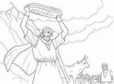 Moses On Mount Sinai Coloring Page Sketch sketch template