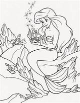 Coloring Pages Ariel The Little Mermaid Free Printable sketch template