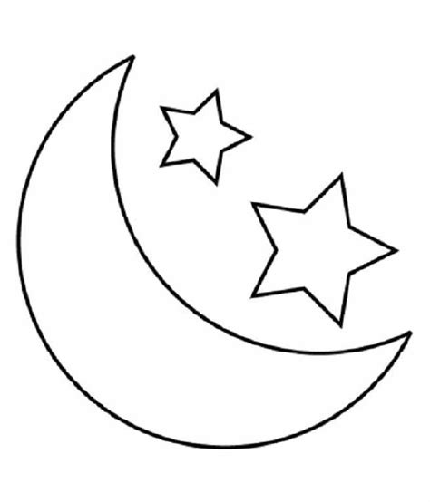 Moon And Stars Coloring Pages Printable - Coloring Home