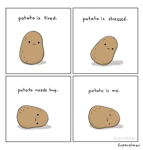 Potato meme | Potato funny, Cute potato, Kawaii potato