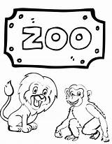 Zoo Preschool Coloring Pages sketch template