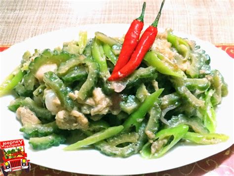 How to cook Sautéed Ampalaya in Reduced Coconut Milk Sauce ~ jeepney recipes