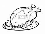 Cooked Chicken Coloring Page At GetDrawings  Free Download sketch template