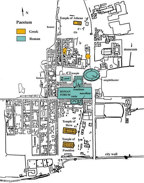 Paestum site plan 2003