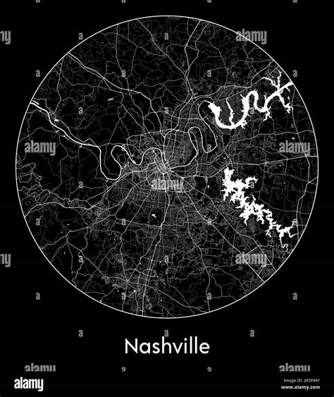 City Map Nashville United States North America vector illustration ...