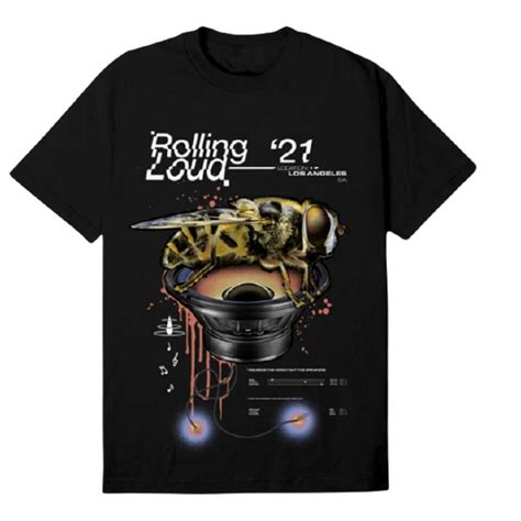 Rolling Loud Merch Black Sweet T-Shirt | WHAT’S ON THE STAR?